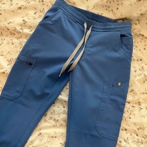 Figs Yola Skinny Scrub Pant XXS petite Ceil Blue